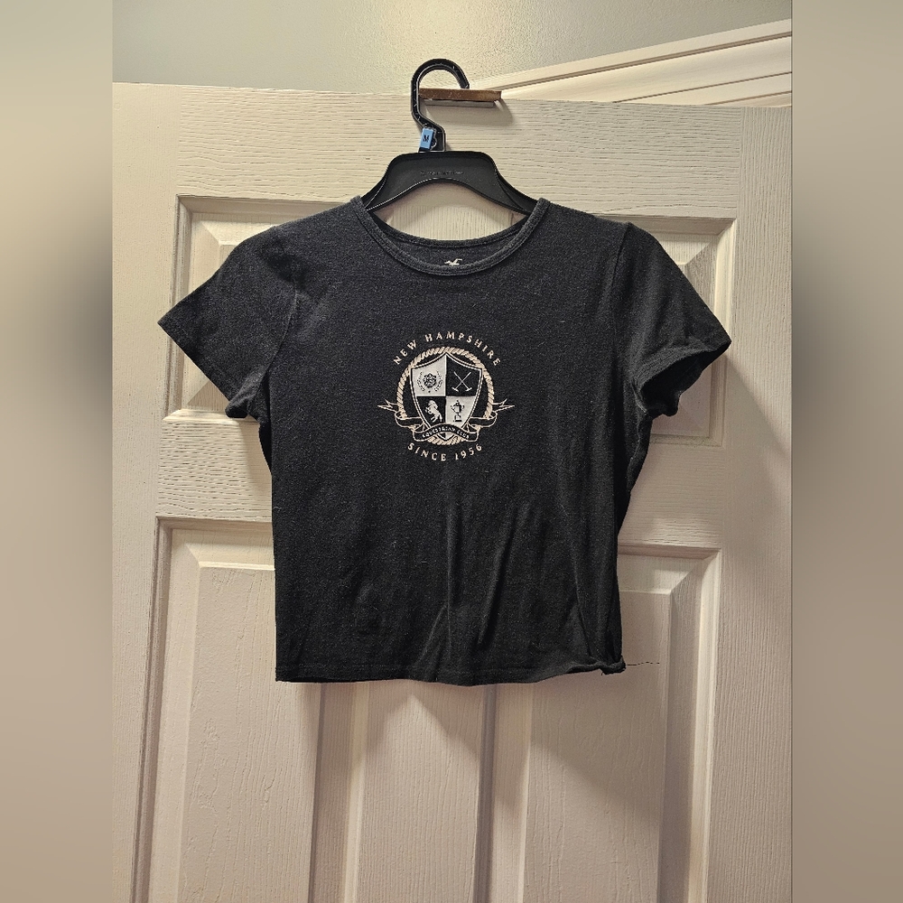 Black Hollister Crop Top